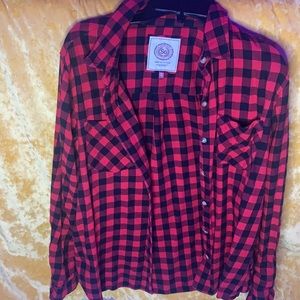 Black and red flannel